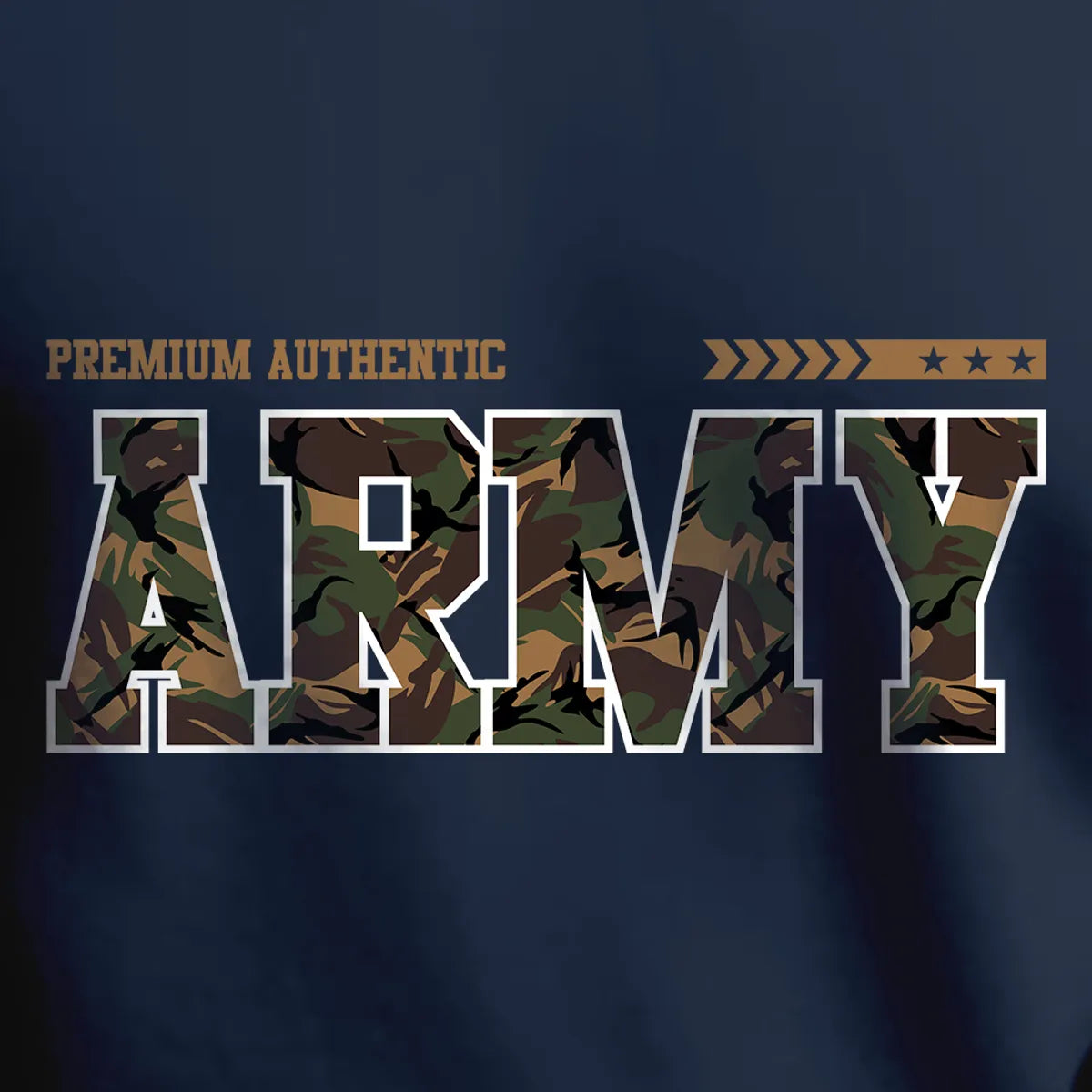 Army Printed Cotton Hoodie For Men