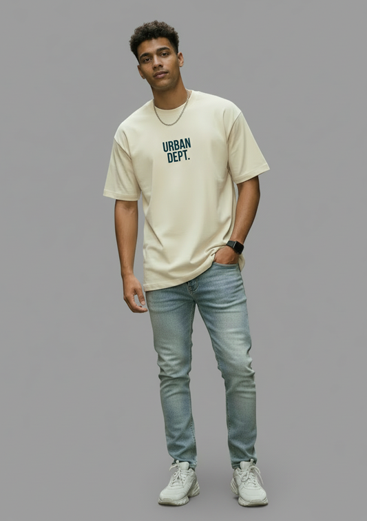 Streetwear Printed Oversized Drop Shoulder T Shirt for Men