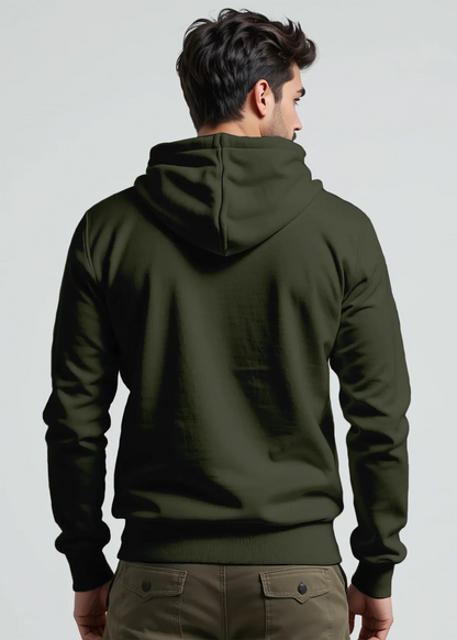Army Printed Cotton Hoodie For Men