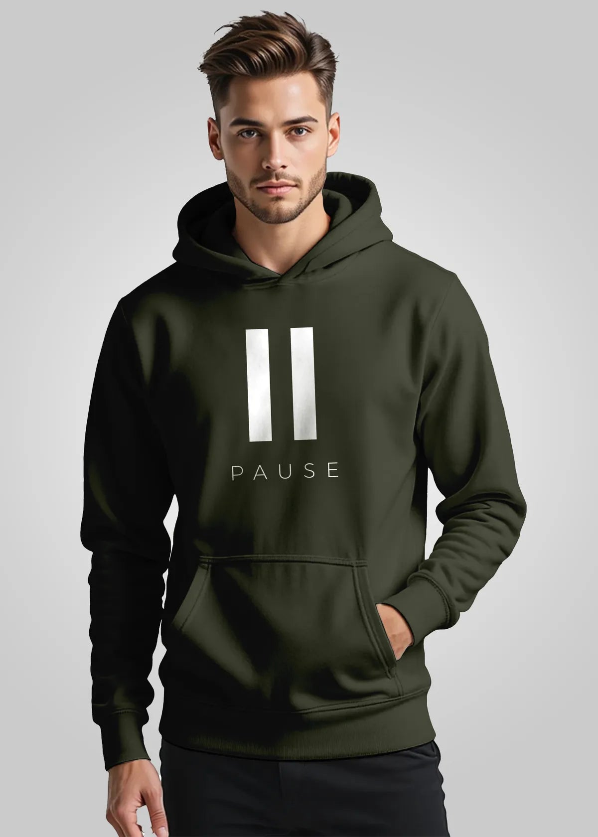Stylish Cotton Fleece Printed Hoodie For Men