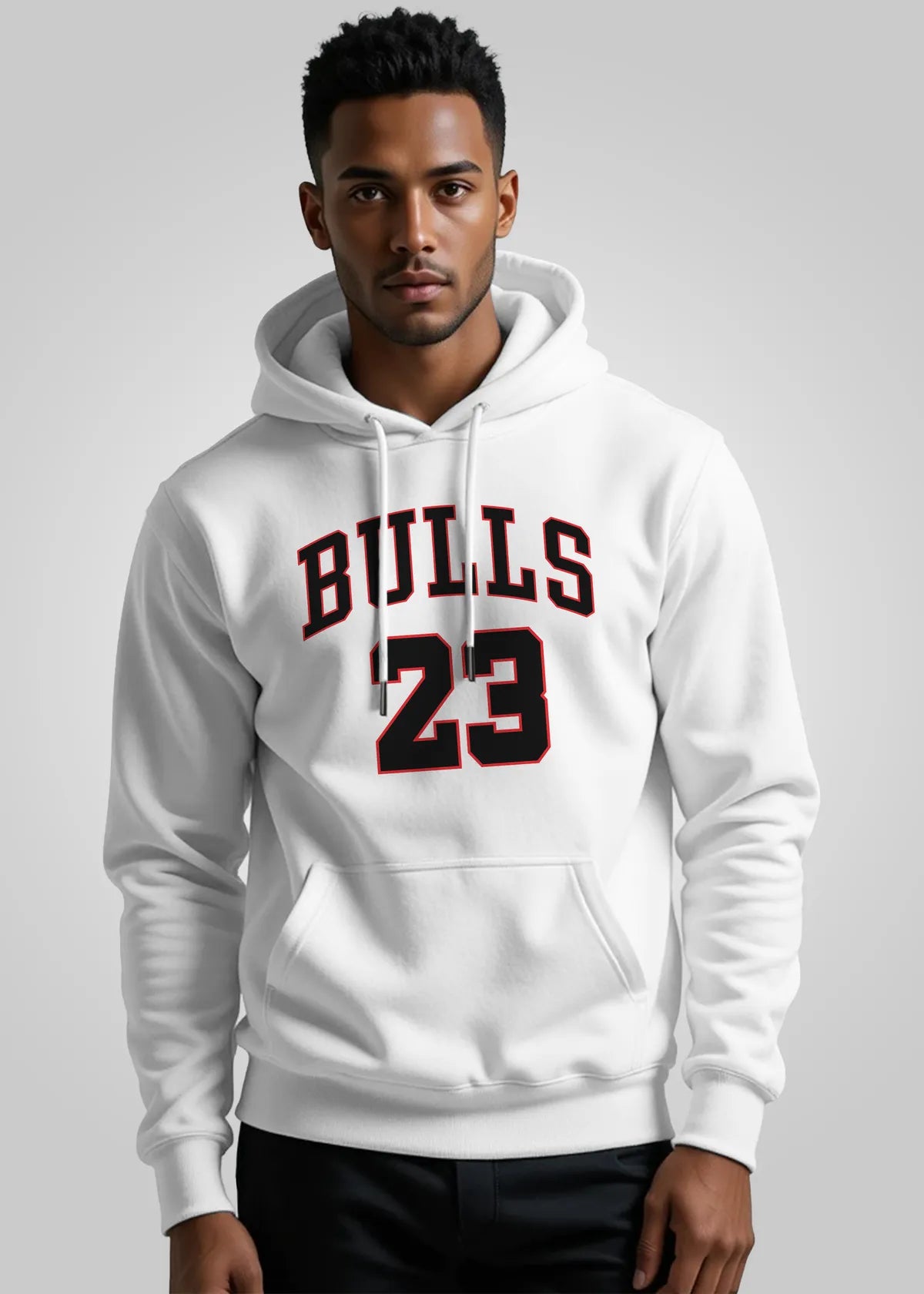 Bulls Printed Hooded Sweatshirt For Men