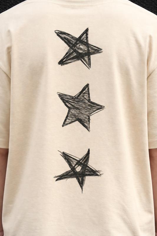 Scratch Mode Printed Oversized Drop Shoulder T Shirt for Men