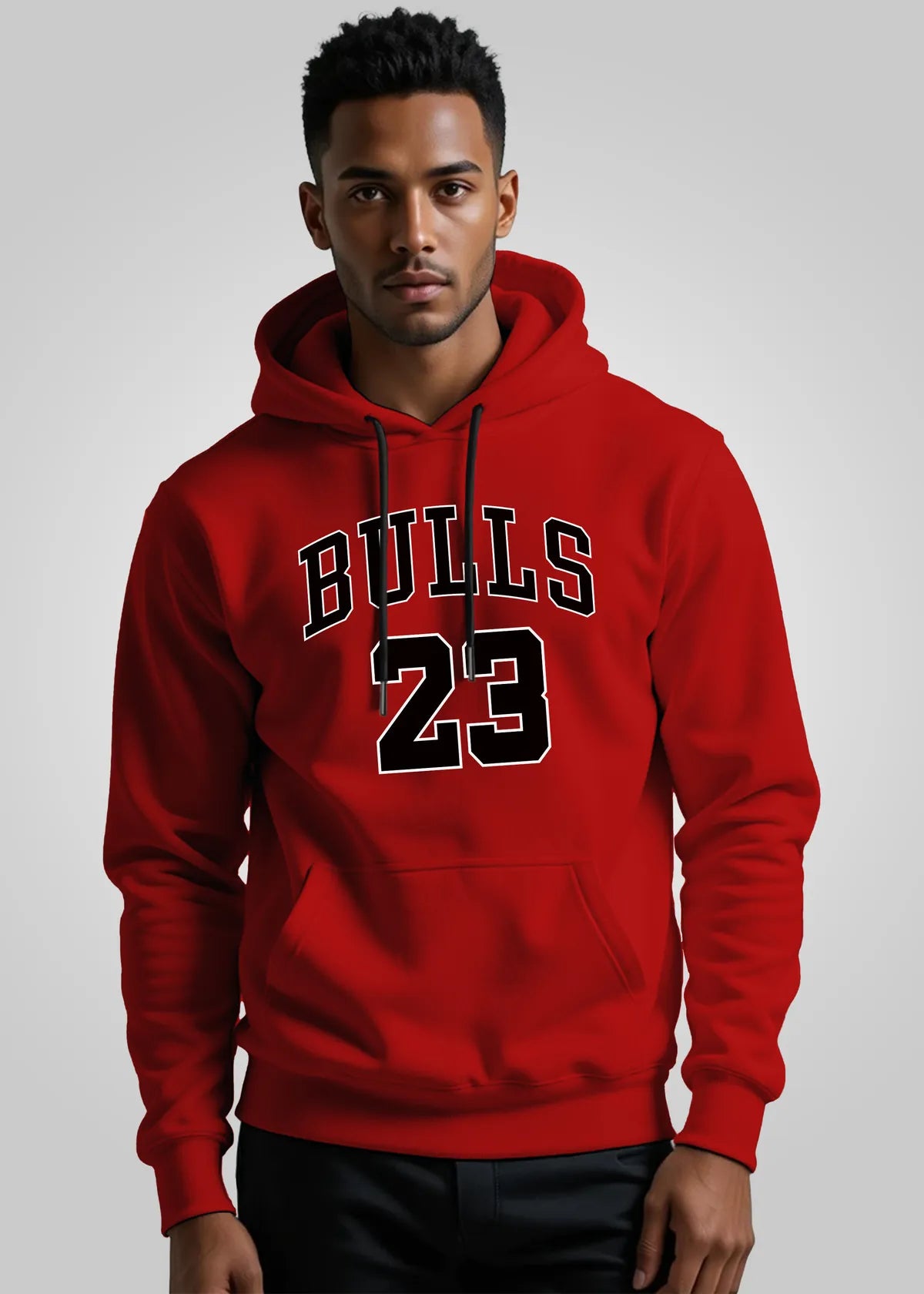 Bulls Printed Hooded Sweatshirt For Men