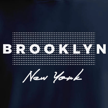 Brooklyn Printed Fleece Hoodie For Men