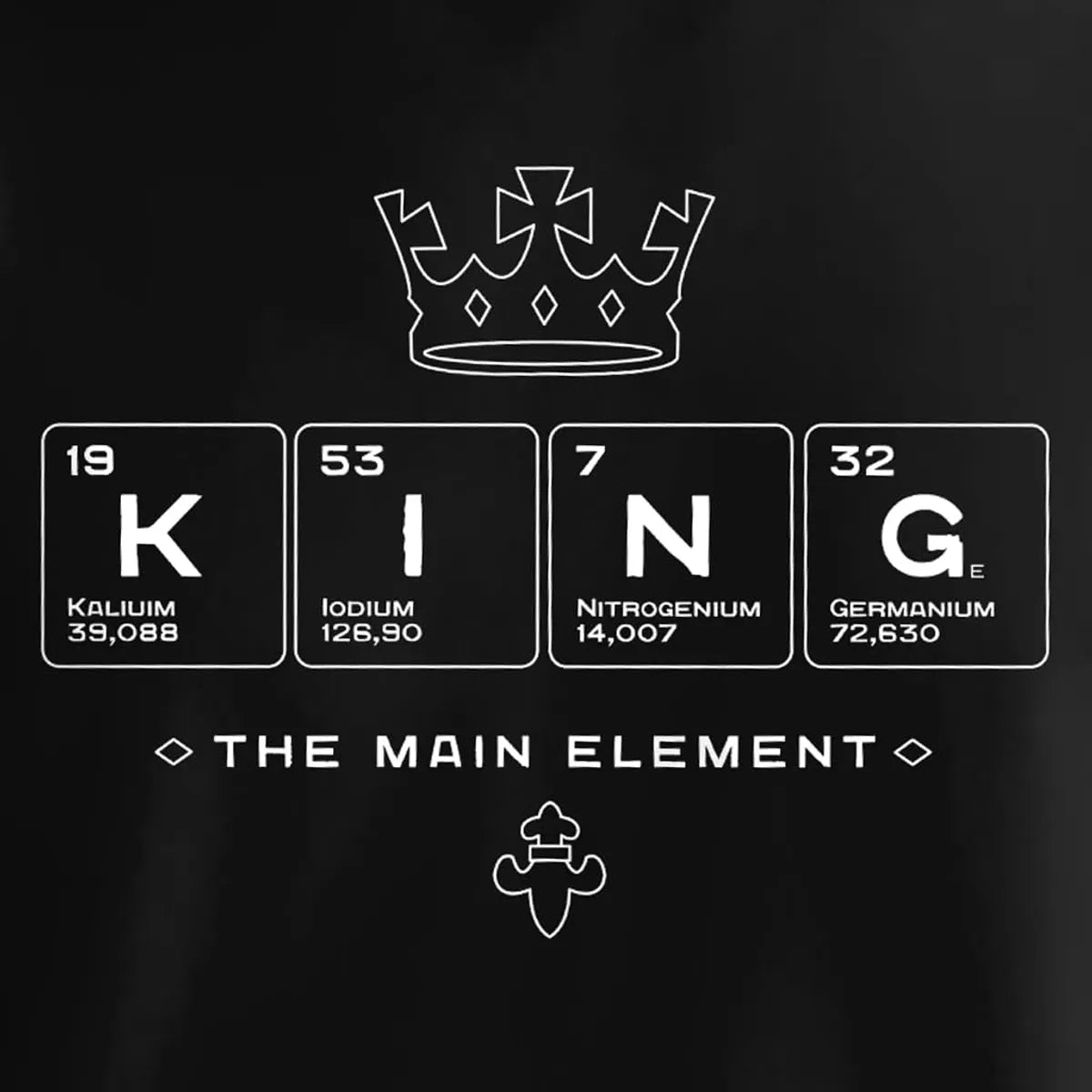 King Printed Winter Hoodie For Men Stylish