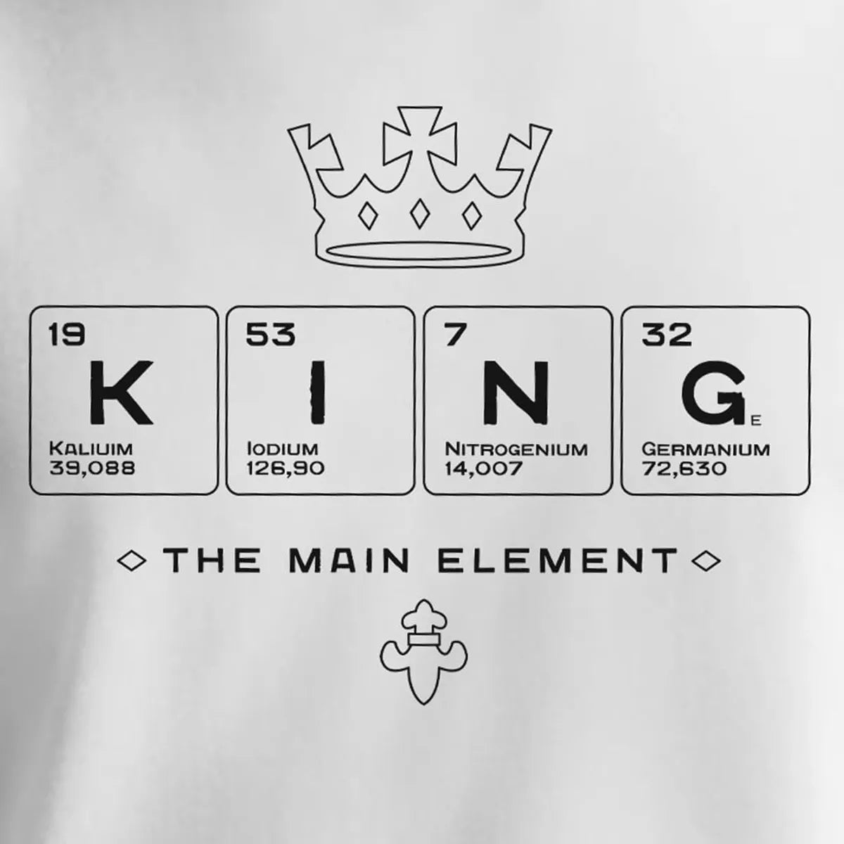 King Printed Winter Hoodie For Men Stylish