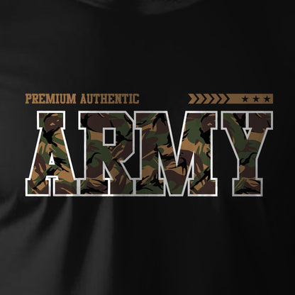 Army Printed Regular Fit Cotton T-Shirt for Men
