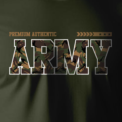 Army Printed Regular Fit Cotton T-Shirt for Men