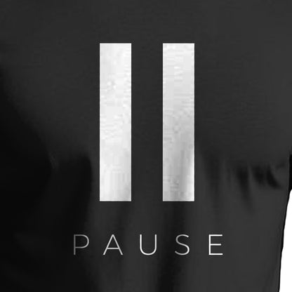 Pause Printed Regular Fit Cotton T-Shirt for Men