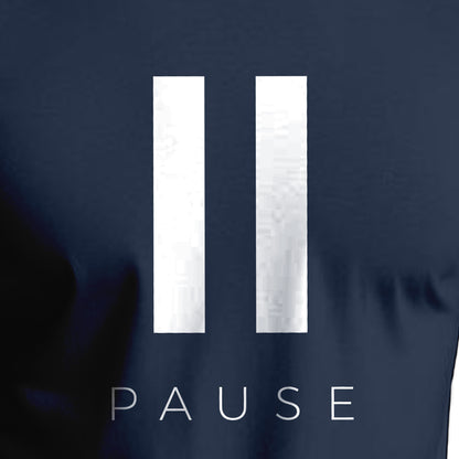 Pause Printed Regular Fit Cotton T-Shirt for Men