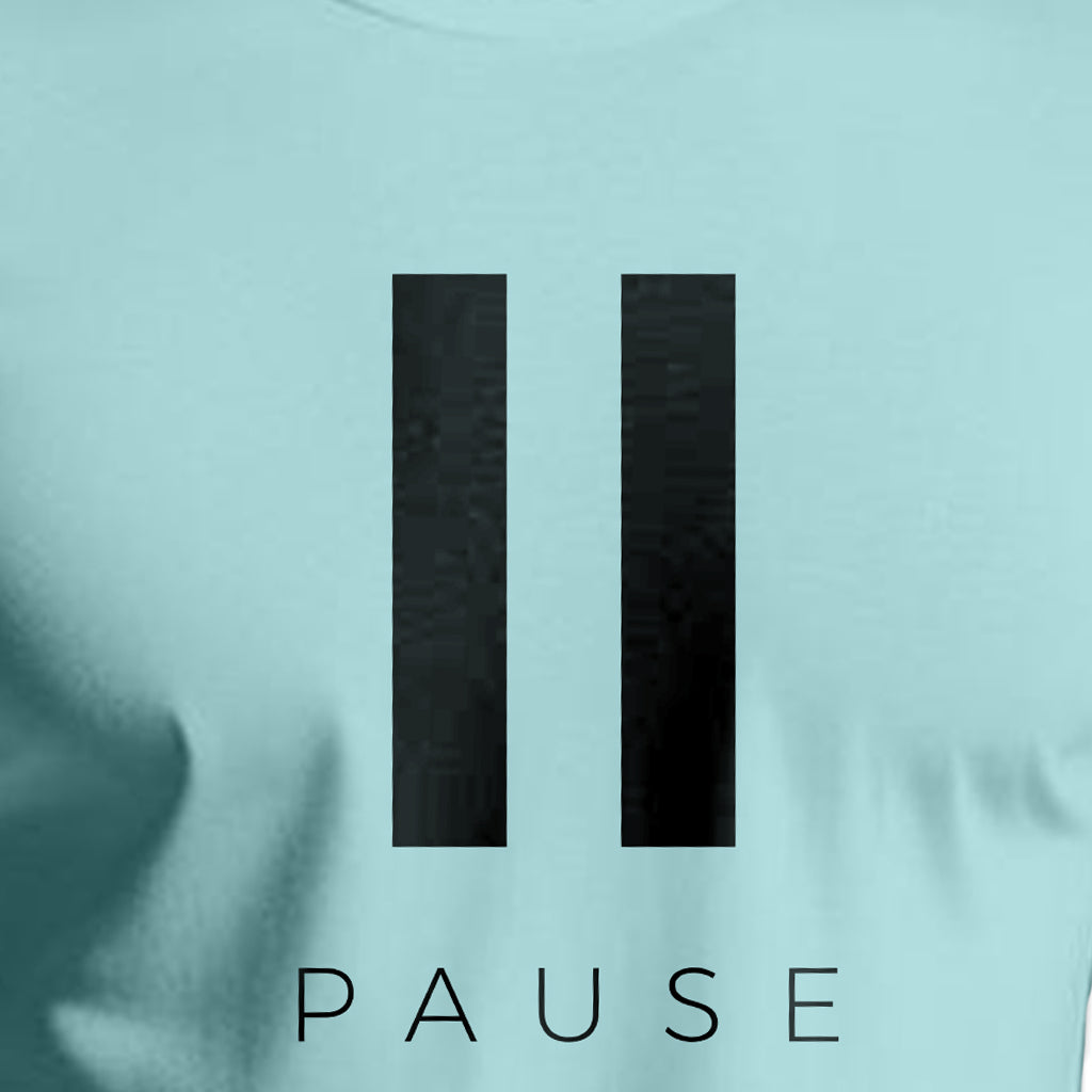 Pause Printed Regular Fit Cotton T-Shirt for Men