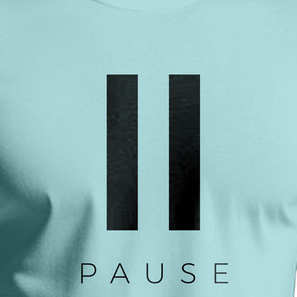 Pause Printed Regular Fit Cotton T-Shirt for Men