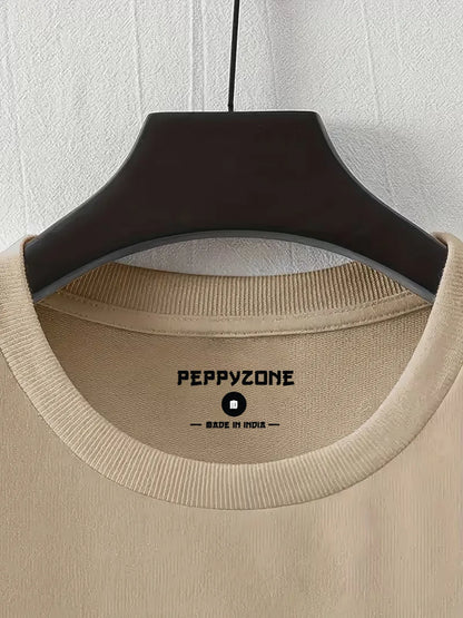 Oversized Cotton Printed Drop Shoulder T- Shirt for Men