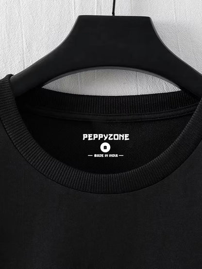 Oversized Cotton Printed Drop Shoulder T- Shirt for Men