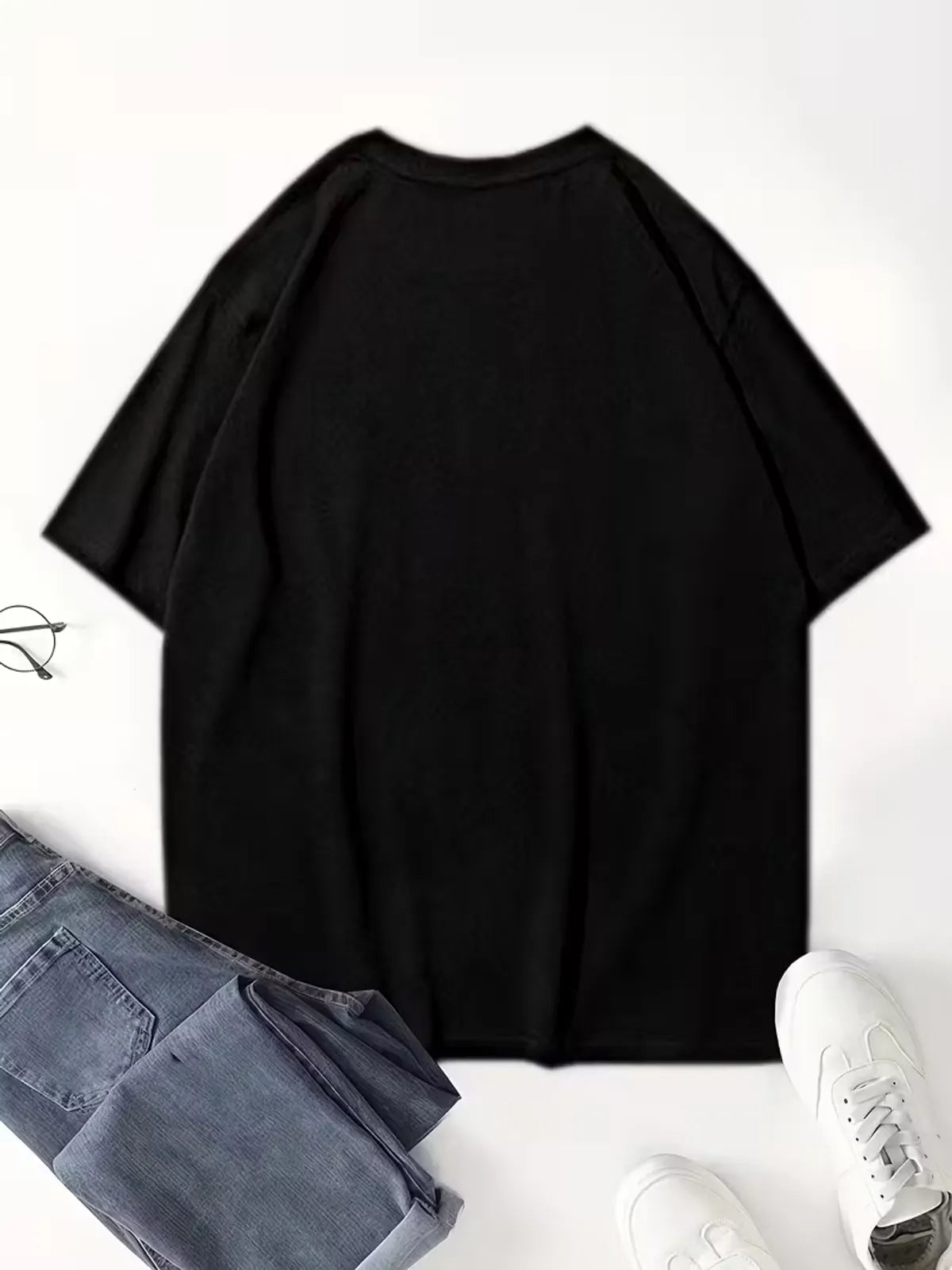 Oversized Cotton Anime Printed Drop Shoulder T-shirt For Men