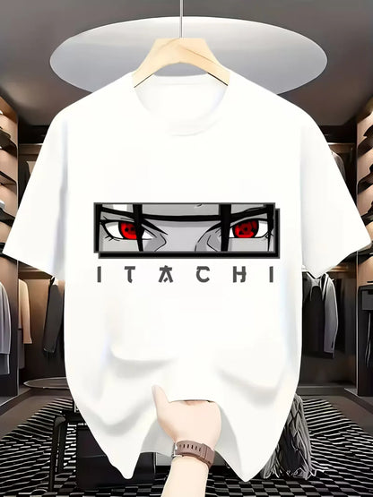 Oversized Cotton Anime Printed Drop Shoulder T-shirt For Men