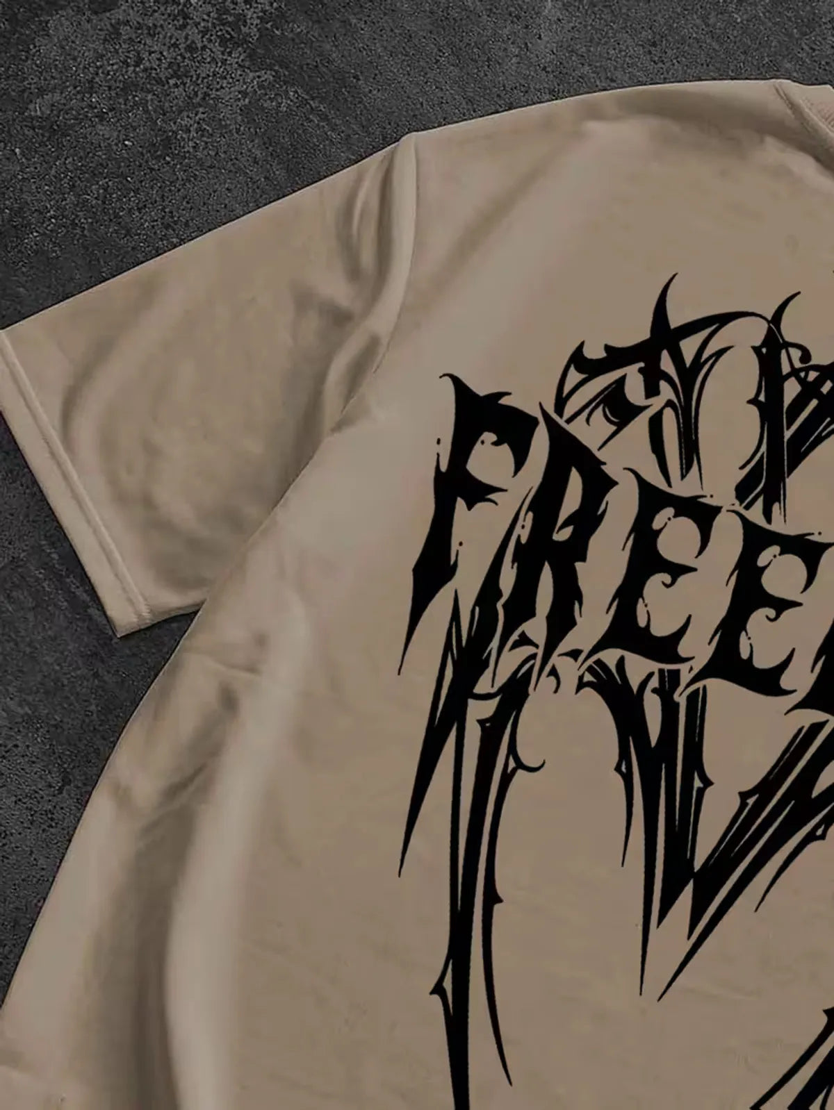 Cotton Oversized Round Neck Drop Shoulder Printed Men's T-Shirt