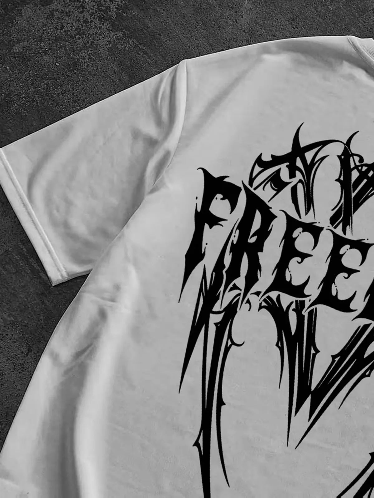 Cotton Oversized Round Neck Drop Shoulder Printed Men's T-Shirt