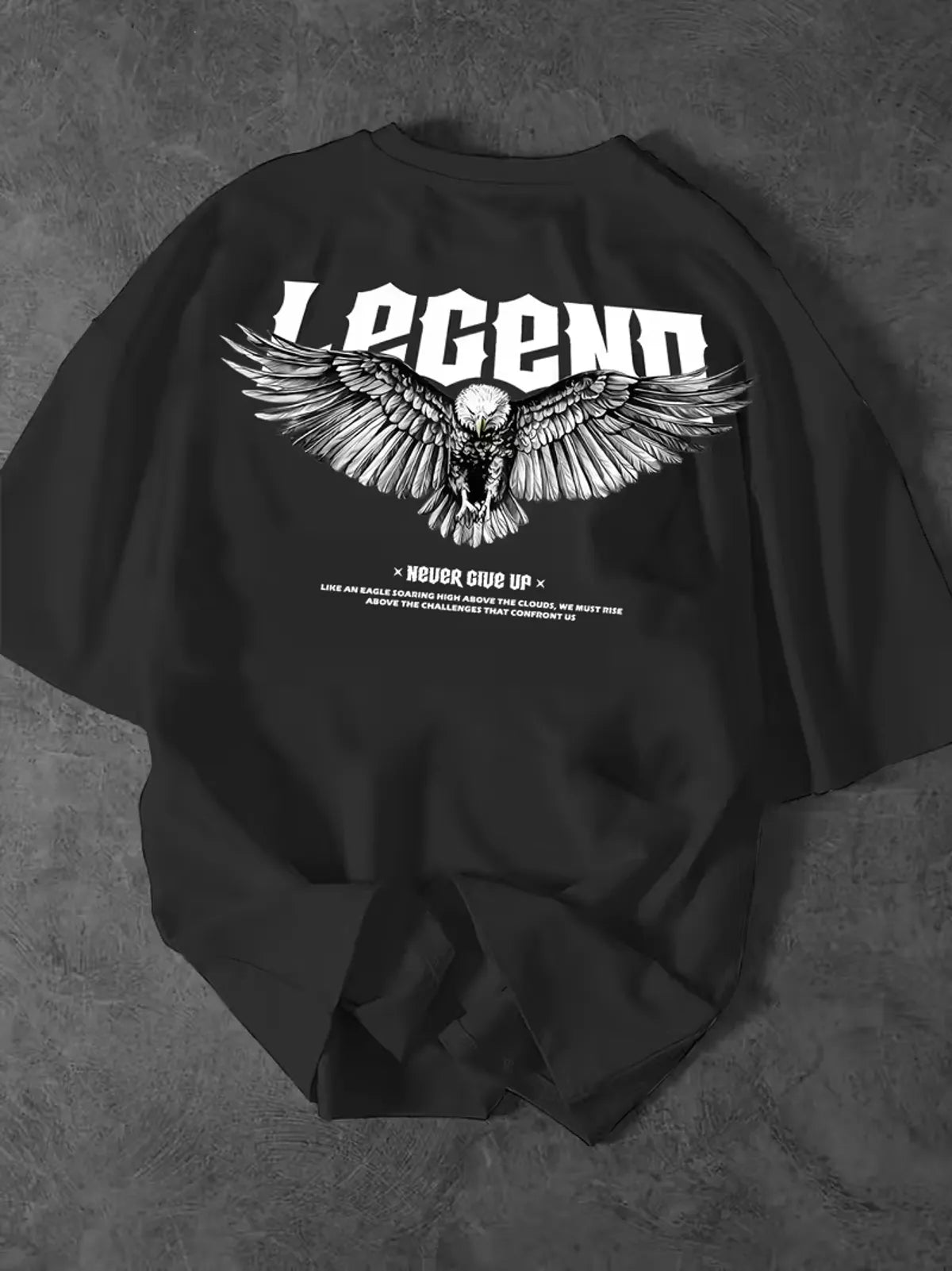 Oversized Cotton Legend Printed Drop Shoulder T-shirt for Men