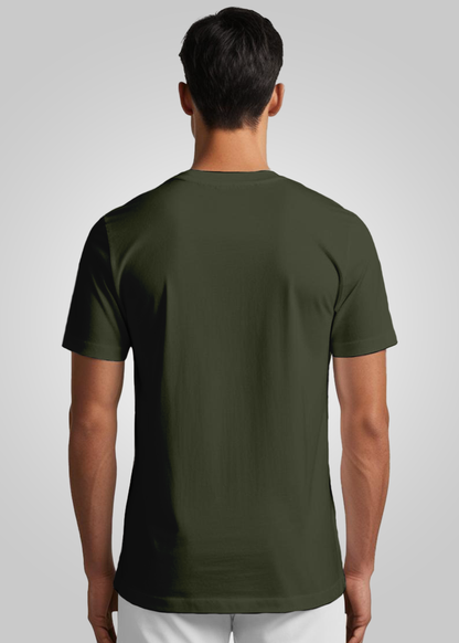 Pause Printed Regular Fit Cotton T-Shirt for Men