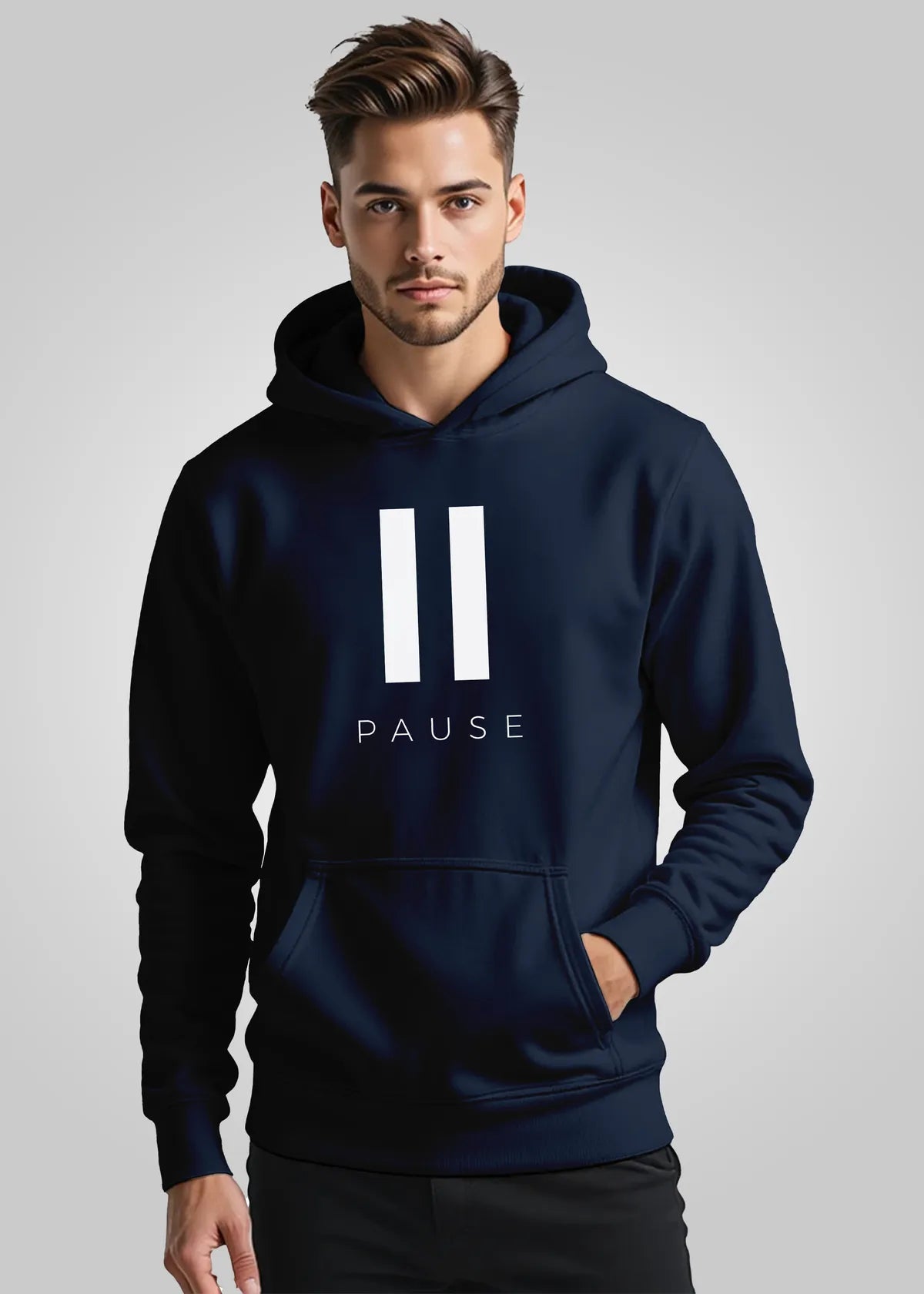 Stylish Cotton Fleece Printed Hoodie For Men