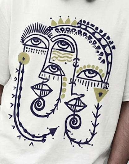Tribe Printed Oversized Drop Shoulder T Shirt for Men