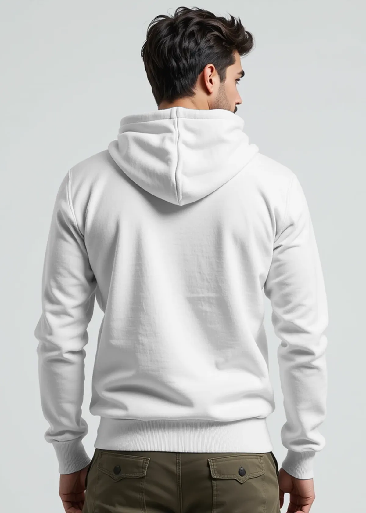 Soldier Printed Cotton Hoodies For Men