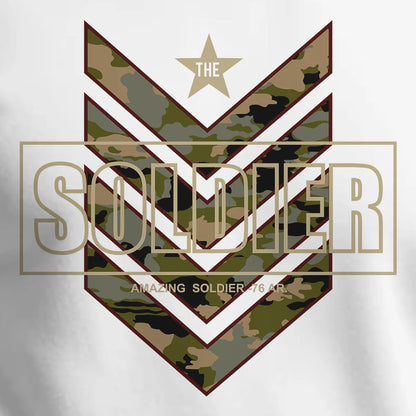 Soldier Printed Cotton Hoodies For Men