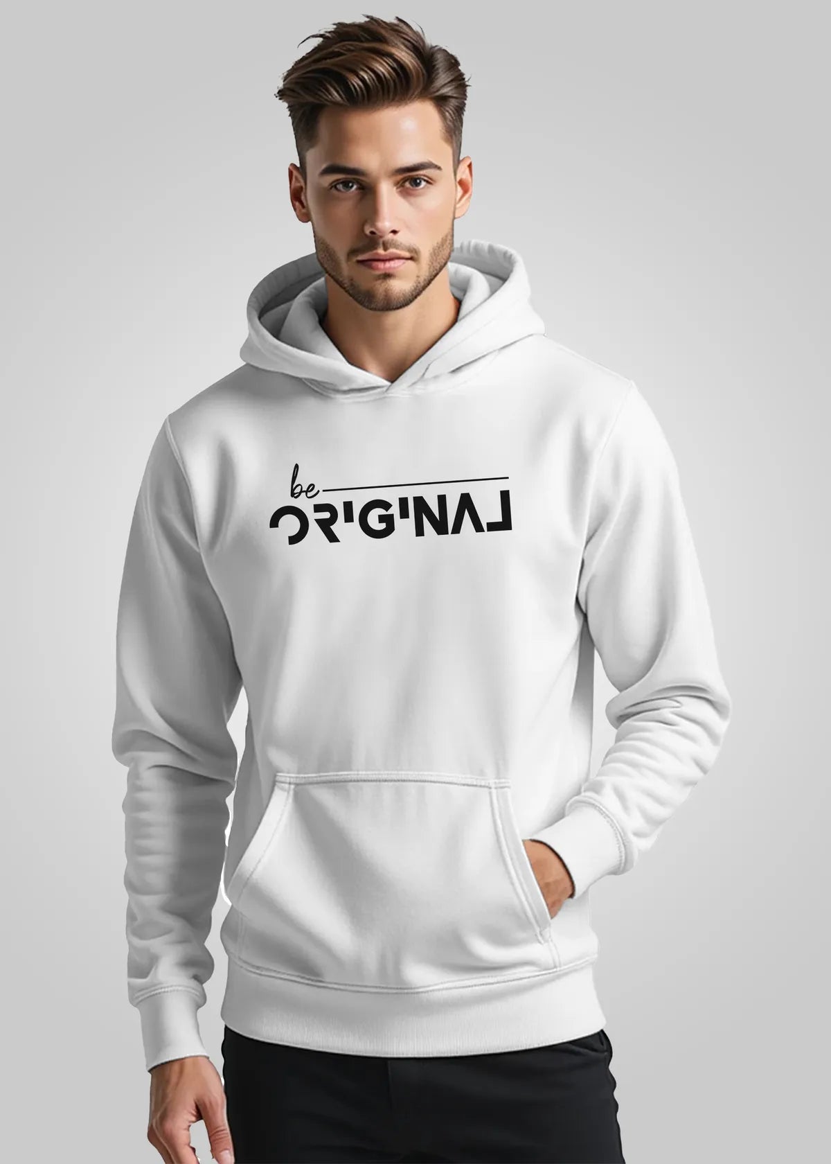 Original Printed Cotton Hoodie For Men