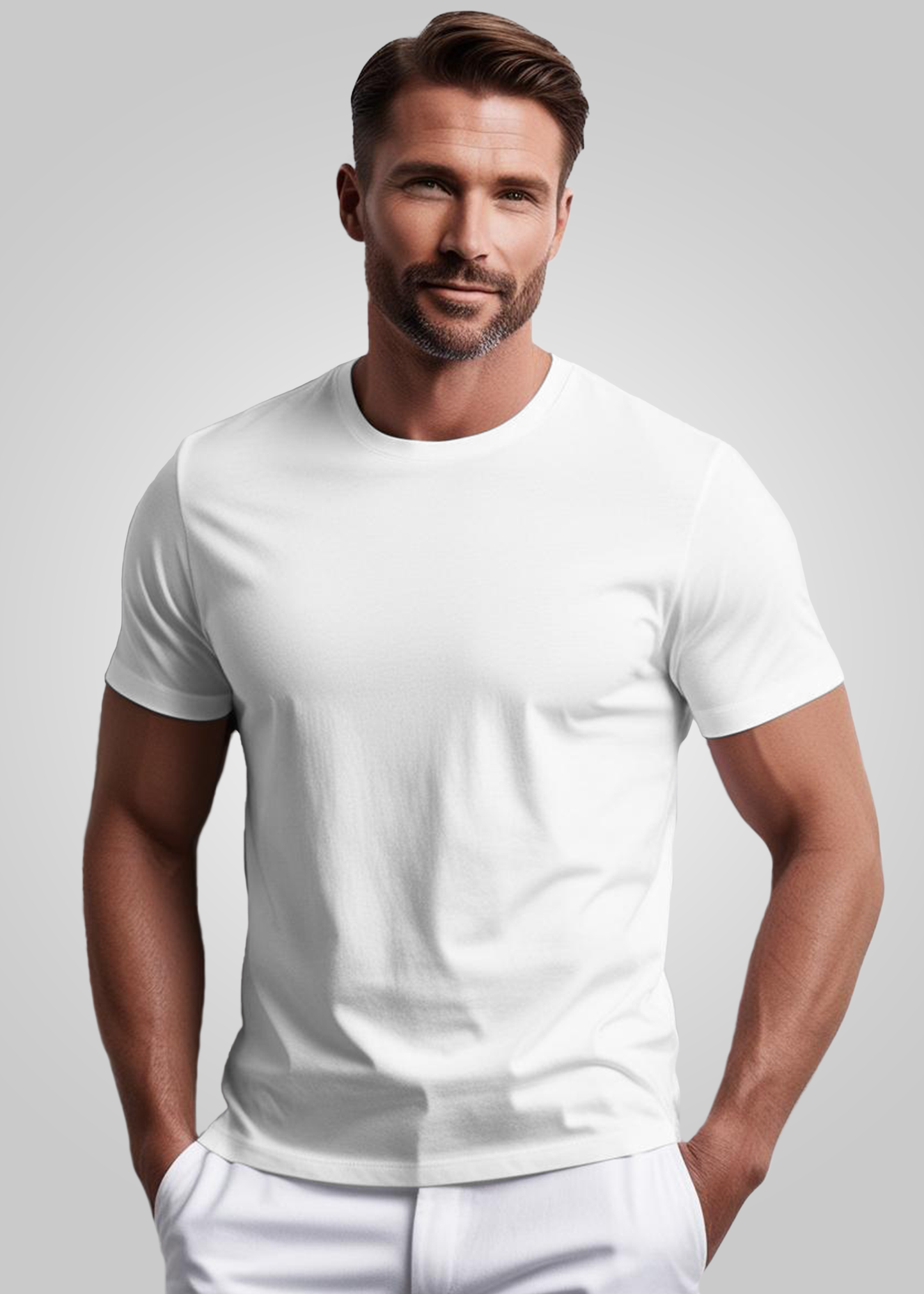 Pure Cotton Solid T Shirt for Men