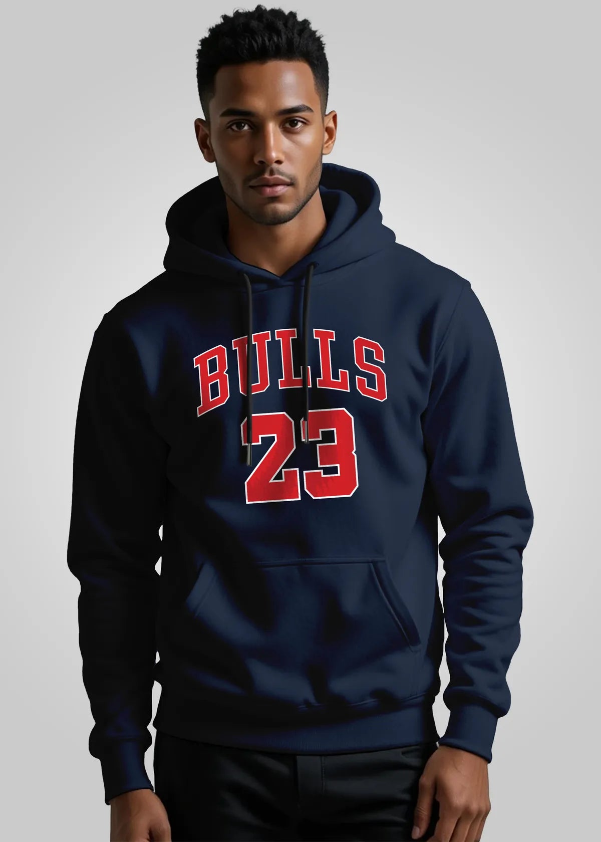 Bulls Printed Hooded Sweatshirt For Men