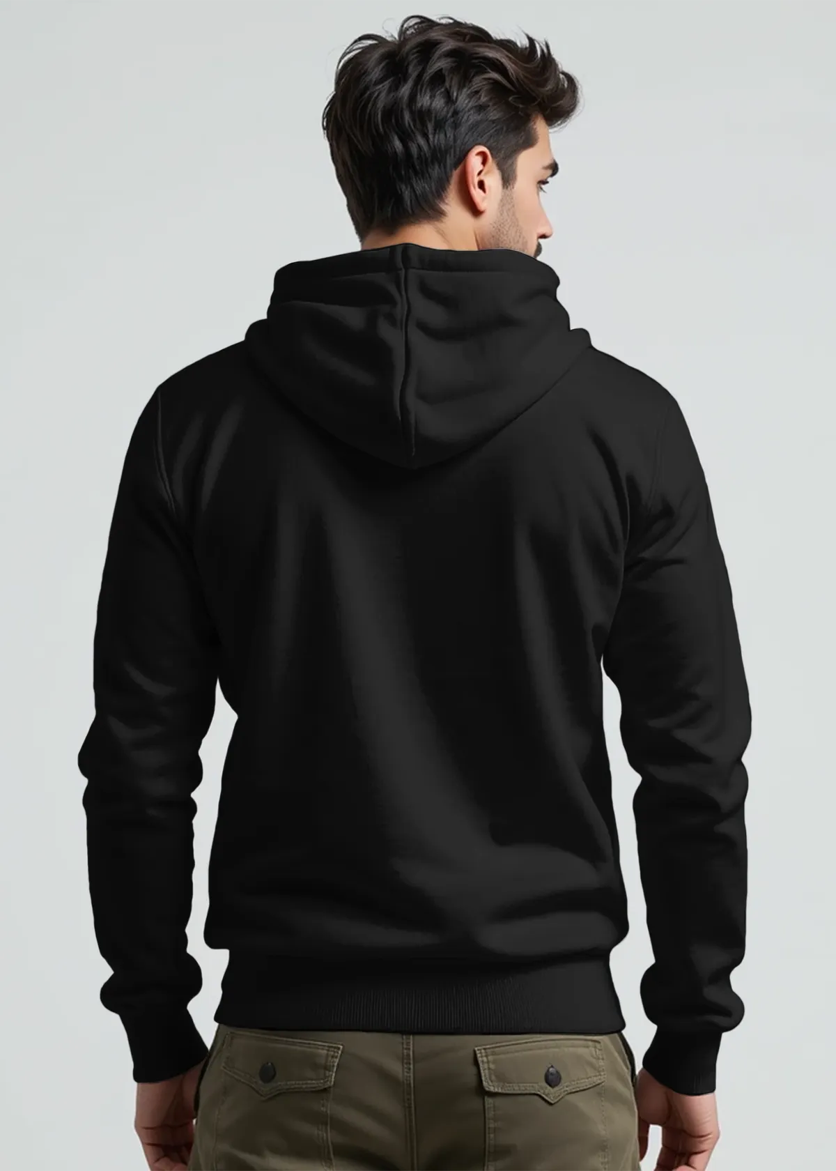 Army Printed Cotton Hoodie For Men