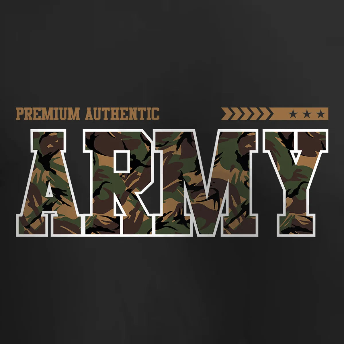 Army Printed Cotton Hoodie For Men
